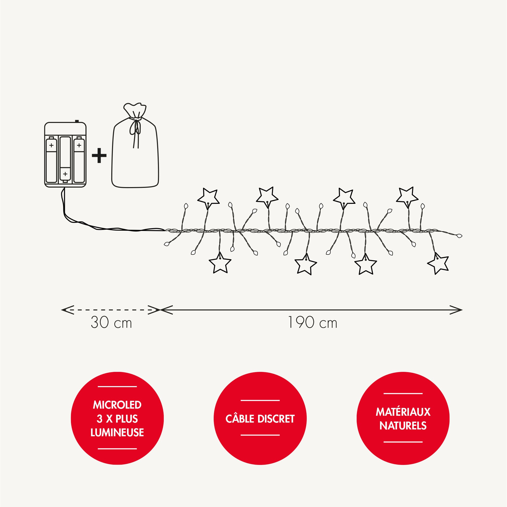 Guirlande voie lactée étoiles